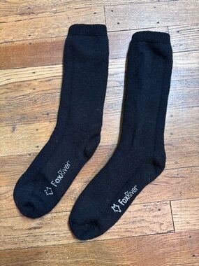 FoxRiver Women's Black Crew Socks - Cushioned Everyday Support